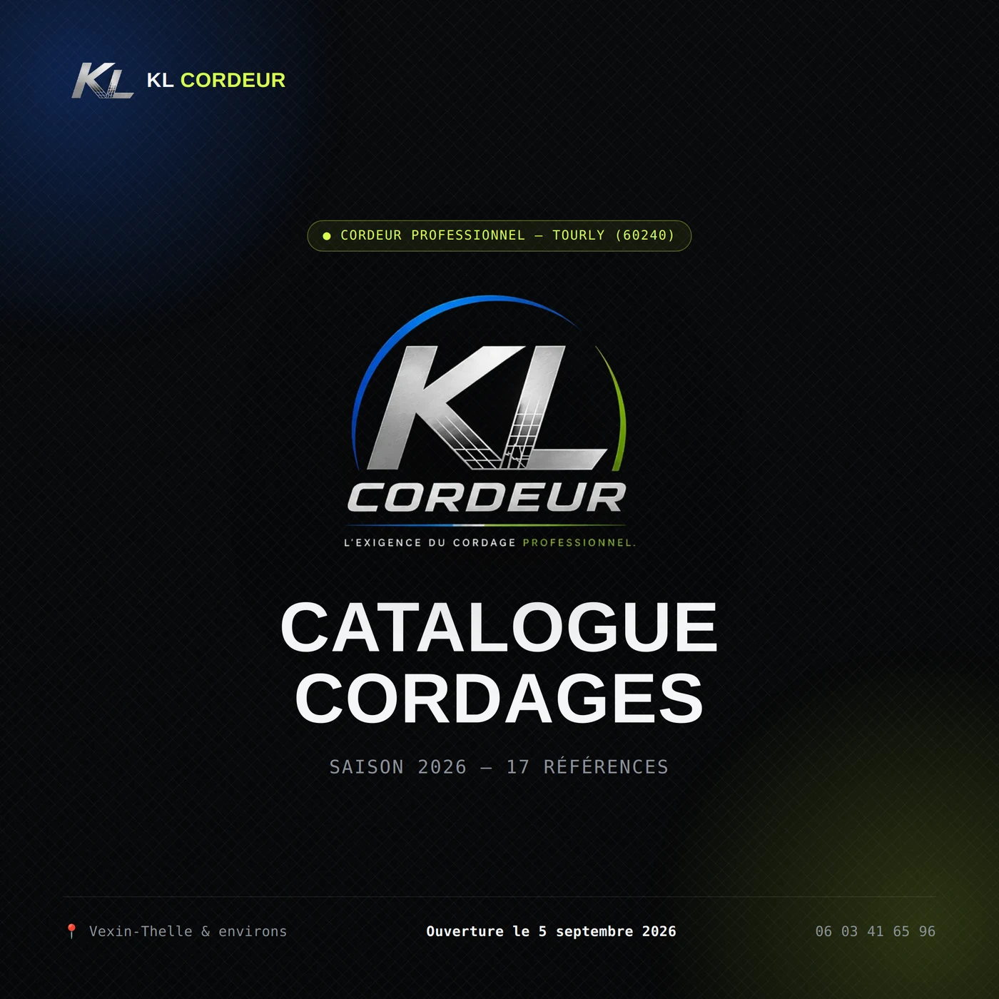 Catalogue KL Cordeur — page 1 : couverture